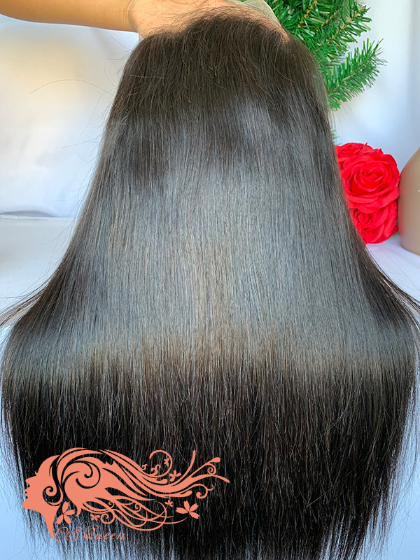Csqueen Raw Straight U part wig 100% Raw Hair 200%density - Click Image to Close